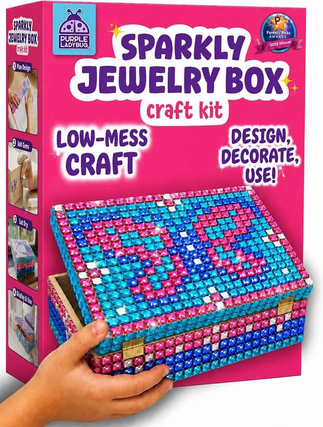 DIY Gem Mosaic Jewelry Box Kit