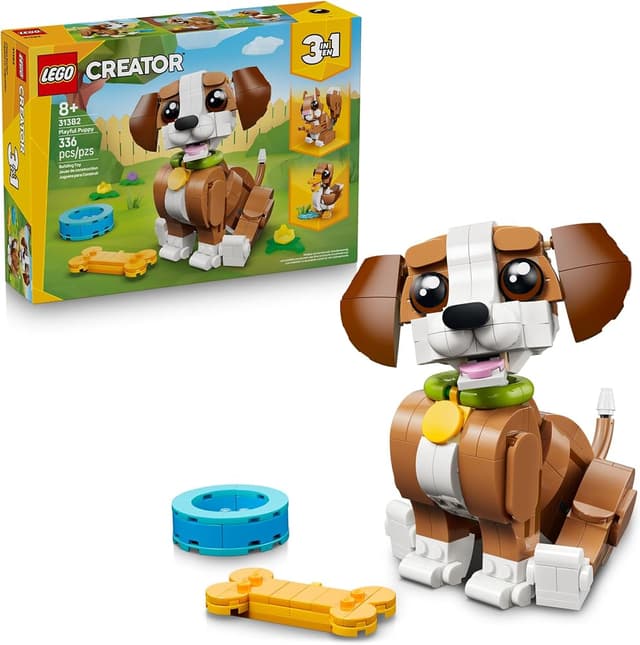 LEGO Creator 3-in-1 Cute Animals: Playful Puppy Dog