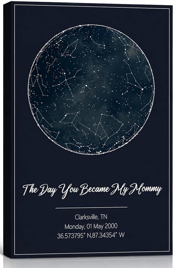 Custom Star Map Canvas Print