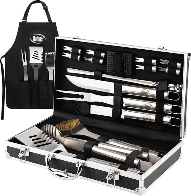 Kaluns 21-Piece Stainless Steel BBQ Grill Tool Set