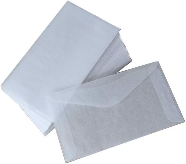 Glassine Envelopes for Scratch-Off Tickets (100)